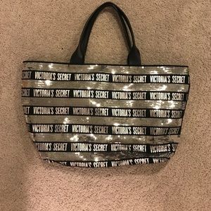 NWOT Victoria's Secret Sequence Tote & Clutch